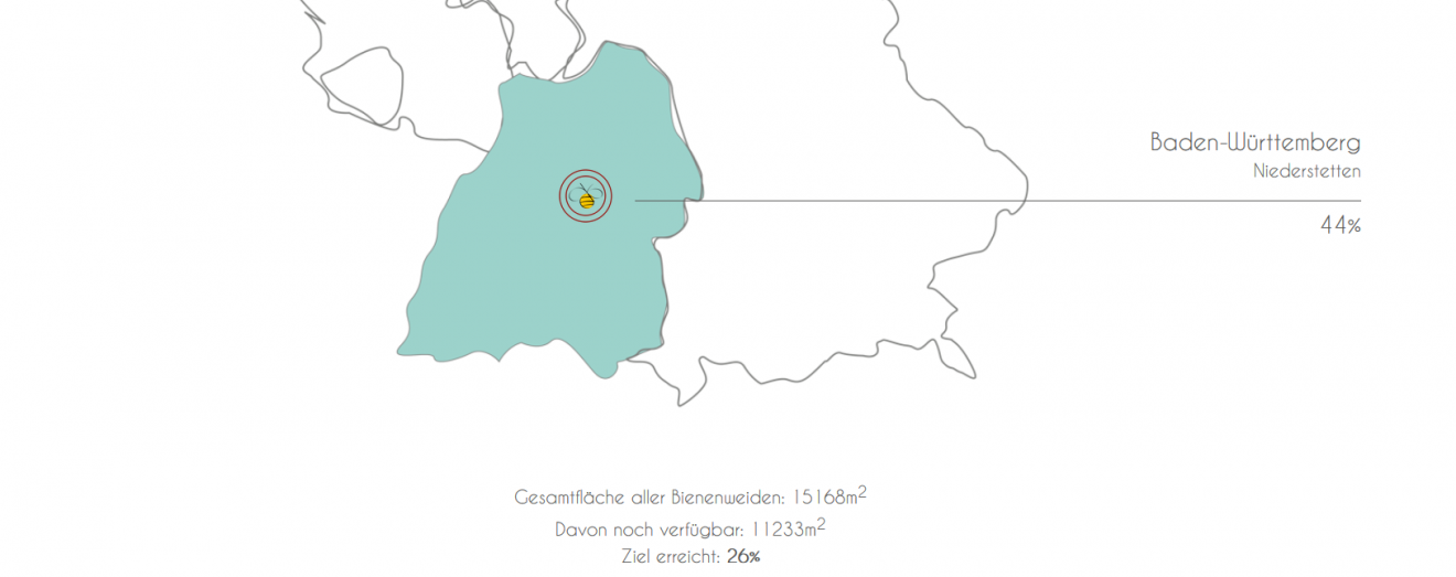 Neue Bienenweiden: 6.313 m² im Jahr 2019